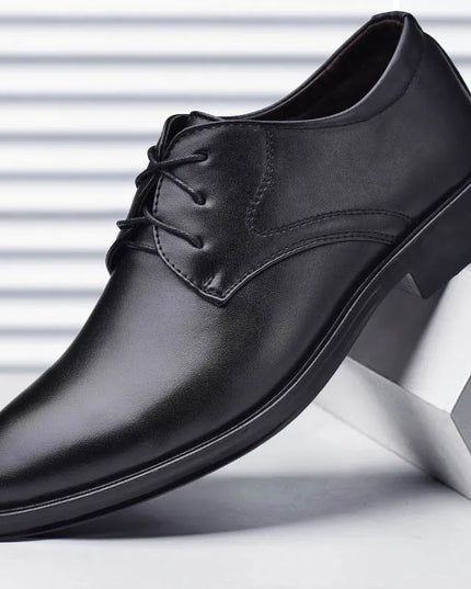Men Dressing Shoes Formal for Men'S Casual Shoe Leather Social Wedding Designer Pointed Toe Black Office Winter Shoes Brand 2023