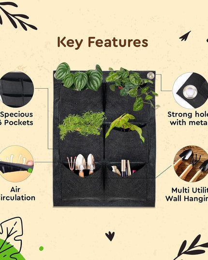 Vertical Hanging Wall Planter for Balcony�/Indoors
