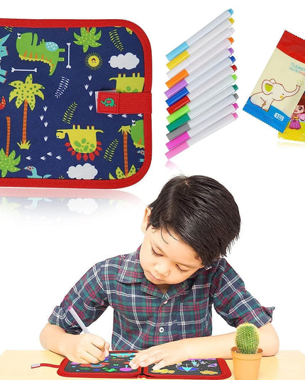 Erasable Doodle Book With 12 Watercolor Pen