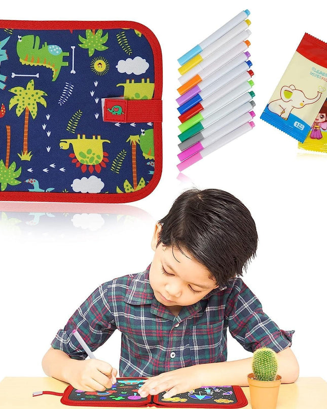 Erasable Doodle Book With 12 Watercolor Pen