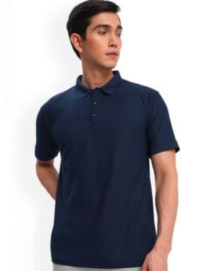 Poly Cotton Solid Half Sleeves Mens Polo T-shirt (Pack of 3)