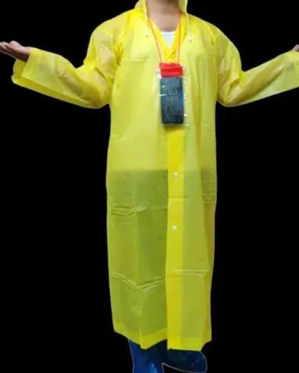 Unisex 3 in 1 Rain Coat (1 Rain Coat, 1 Mobile Cover & 1 Rain Shoe)