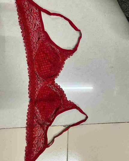 Girls Full Coverage Non-Padded Net Bra (Pack of 2)