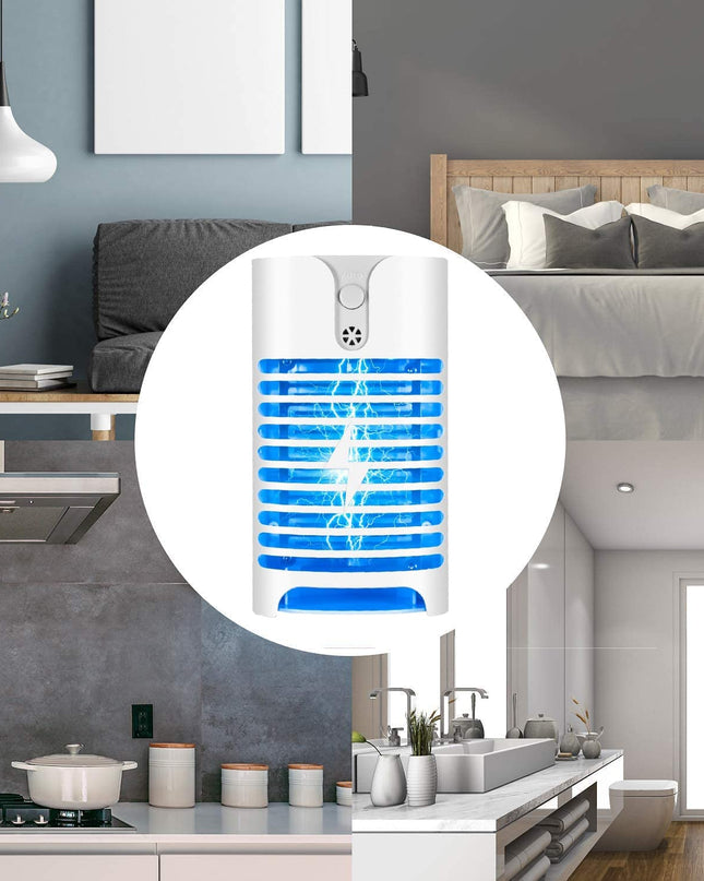 2 Pack Bug Zapper Mosquito Zapper, Elec-Tric Mosquito Fruit Fly Gnat Mosquito Kill-Er Lamp Eliminates Flying Pests Fly Insect Trap Indoor Plug in Night Light for Home