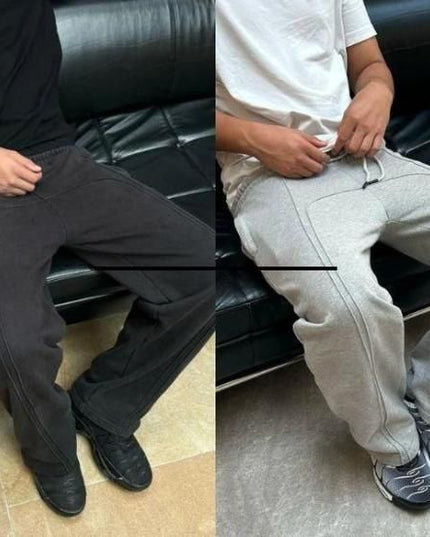 Men's Elastic Waist Sweatpants with Drawstring (Pack of 2) Track Pant