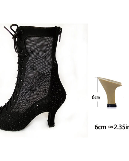 Bachata Dance Boot for Women High Quality Thicker Insole Suede Outsole Latin  in High Heel 3Inch