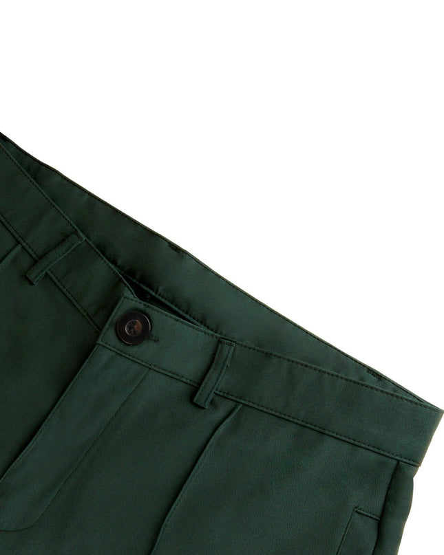 Men'S Double Fold Line Solid Color Casual Suit Pants