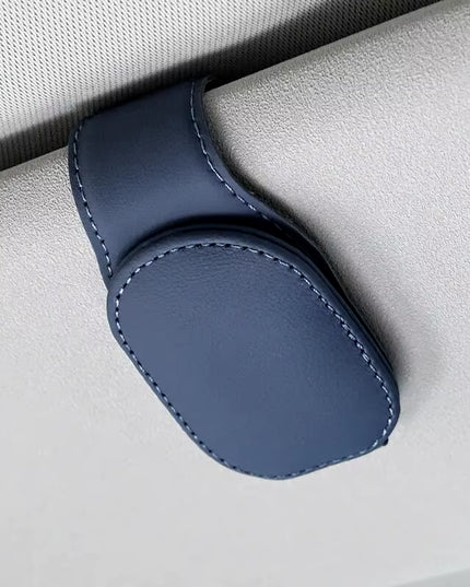 Universal Car Auto Sun Visor Eyeglass Hanger Clip Leather Glasses Holder Magnetic Multi-Function Automobile Accessories Storage