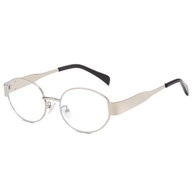 2024 Steampunk Sunglasses Retro Women'S Oval Sunglasses Fashion Women'S Classic Retro Small Metal Brand Glasses UV400