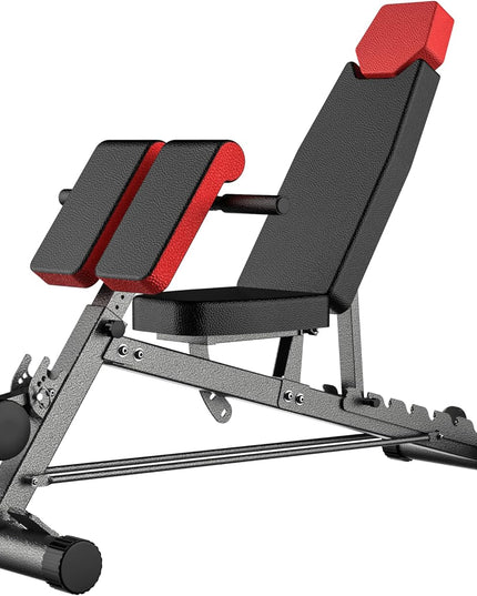 Multi-Functional FID Weight Bench for Full All-In-One Body Workout – Hyper Back Extension, Roman Chair, Adjustable Ab Sit up Bench, Incline Decline Bench, Flat Bench