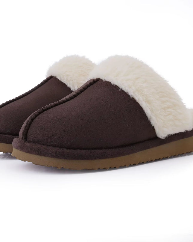 Fluffy Winter Slippers for Women Furry Fuzzy Home Shoes Faux Fur House Plush Slippers Indoor Warm Comfy Mute Flats Slide