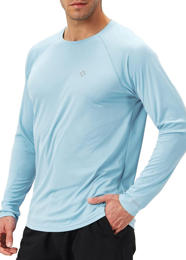 Men'S Rash Guard Shirts Swim Shirts UPF 50+ UV Sun Protection Long Sleeve Shirts Lightweight Quick Dry