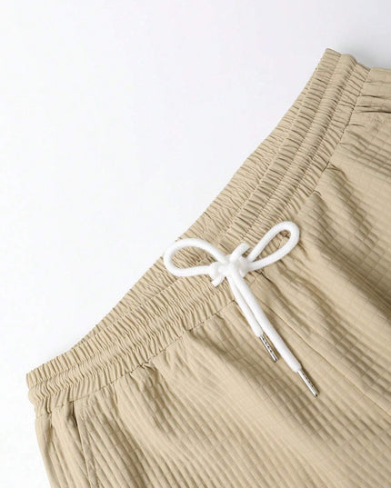 Manfinity Homme Men Flap Pocket Shirt & Drawstring Waist Pants