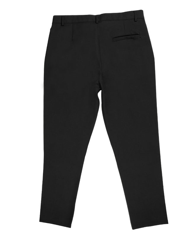 Men'S Double Fold Line Solid Color Casual Suit Pants