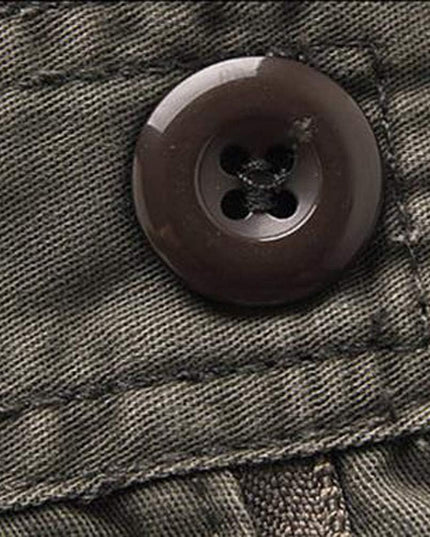 Mens Fashion Casual Cotton Multi-Pocket Outdoors Work Trouser Long Cargo Pants