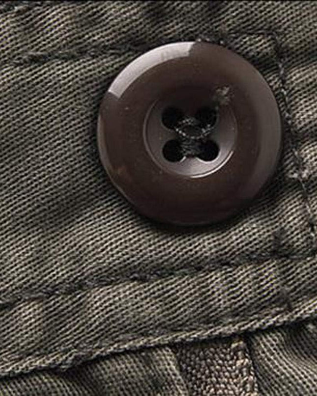 Mens Fashion Casual Cotton Multi-Pocket Outdoors Work Trouser Long Cargo Pants