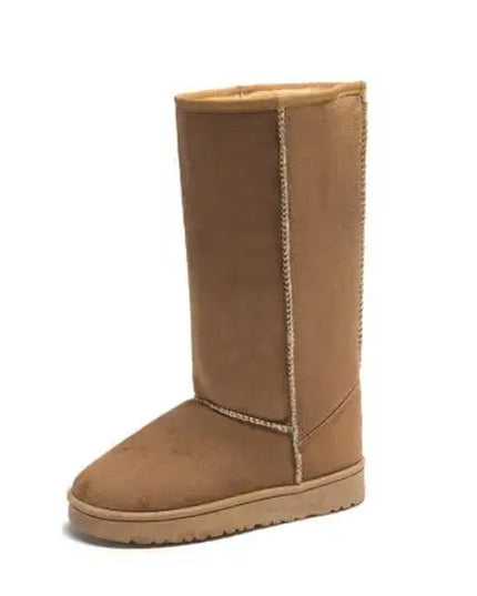 HOT 2025 Winter New High-Tube Fashion All-Match Warm Thick Snow Boots with Bow Knot Snow Boots Women Flat-Heel Snow Boots