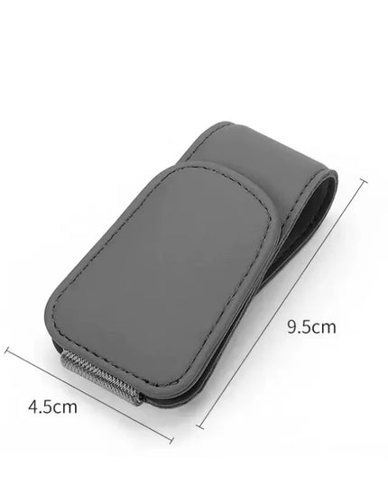 Universal Car Auto Sun Visor Eyeglass Hanger Clip Leather Glasses Holder Magnetic Multi-Function Automobile Accessories Storage