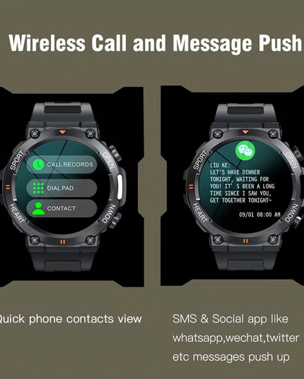 K56Pro Smart Watch for Men Heart Rate Blood Bluetooth Sport 400Mah Long Standby 1.39 Inch 360*360 HD Screen Outdoors Smartwatch