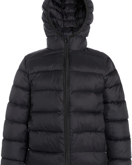 Hooded Puffer Jackets for Boys and Girls – Lightweight and Packable – Autumn and Winter Coat, Warm and Comfy