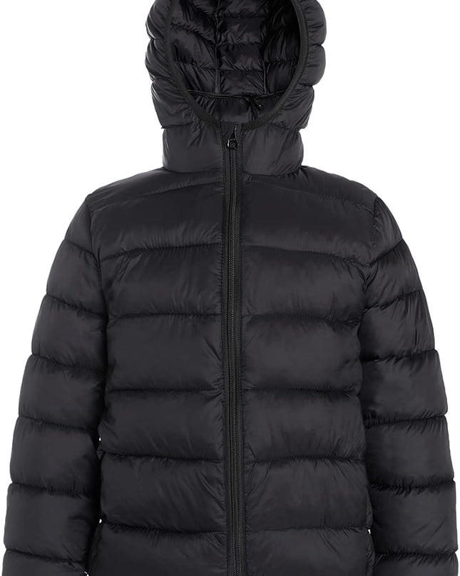 Hooded Puffer Jackets for Boys and Girls – Lightweight and Packable – Autumn and Winter Coat, Warm and Comfy
