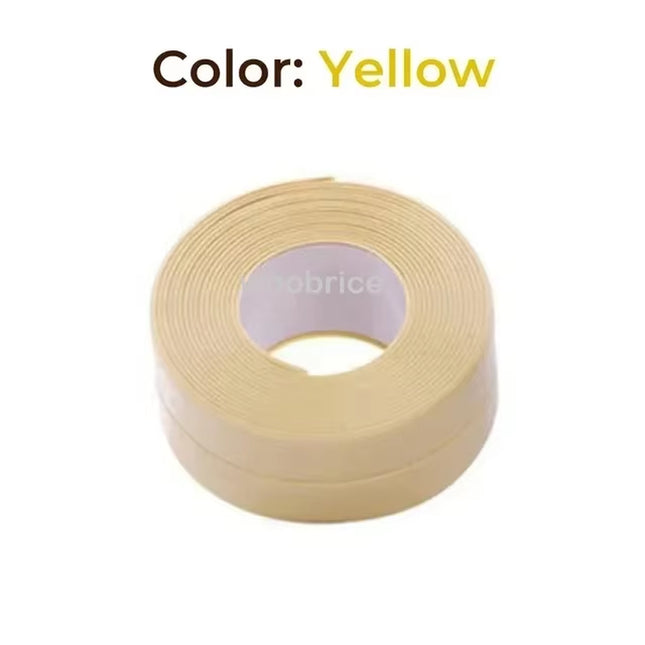 1 Roll PVC Sealing Strip Tape for Bathroom Bath Toilet Kitchen Caulk Tape Self Adhesive Waterproof Wall Sticker Mold Proof Tapes
