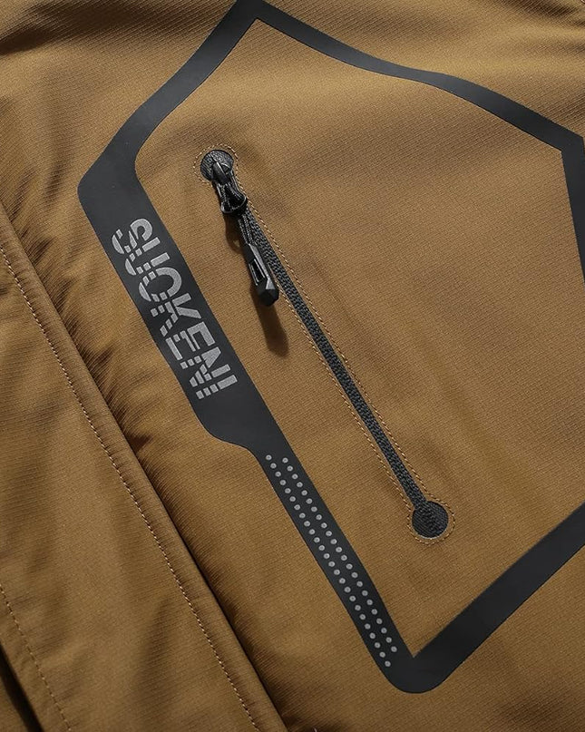 Men'S Waterproof Ski Jacket Warm Winter Snow Coat Hooded Raincoat