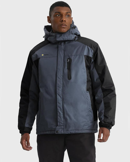 Men'S Ski Snow Jacket Warm Winter Waterproof Coat Snowboard Rain Jacket Hooded Windproof Windbreaker