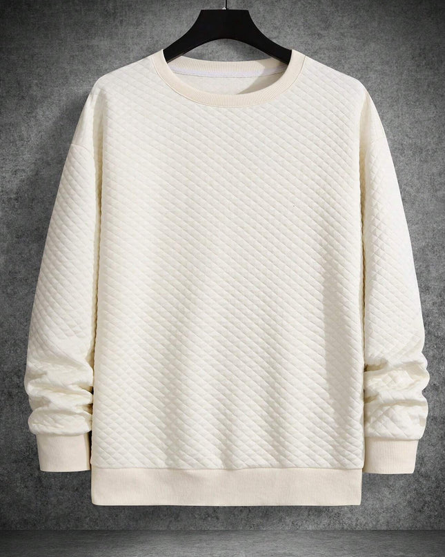 Manfinity Homme Men'S Drop Shoulder Plain Long Sleeve Going Out Casual Sweatshirt, Boyfriend Gift