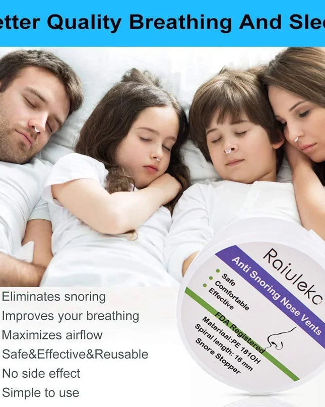 Anti Snoring Nasal Dilator for Easy Breathing Preventing Snoring Breathe Aid Stop Snore Device Easy Breathing Improvement Sleep