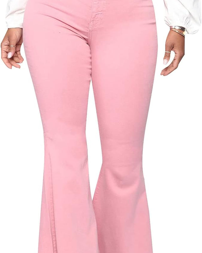 Women'S Flare Bell Bottom Jeans Destroyed Flare Denim Pants 70S Outfits for Women