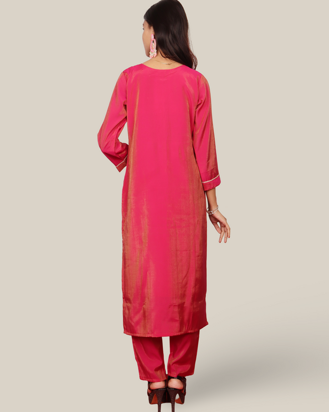 Women's Straight Kurta-Pant, and Dupatta Set-2