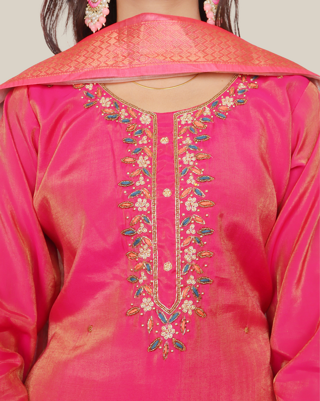 Women's Straight Kurta-Pant, and Dupatta Set-3