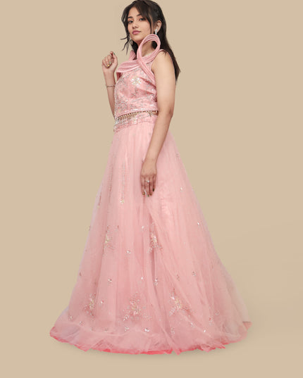 Stone & Sequins Lehenga Choli Set-1