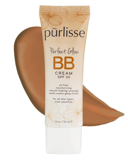 Perfect Glow BB Cream with SPF 30 - Matte Meets Dewy Finish - Enriched with Goji & Hawthorn Berry to Help Improve Skin Texture & Radiance - Deep (1.4 Oz)