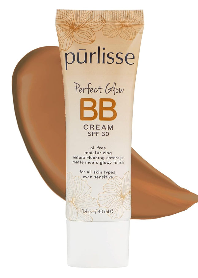 Perfect Glow BB Cream with SPF 30 - Matte Meets Dewy Finish - Enriched with Goji & Hawthorn Berry to Help Improve Skin Texture & Radiance - Deep (1.4 Oz)