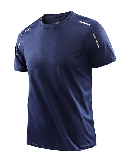 Men'S Running Quick Drying T-Shirts Breathable Hiking Fishing Tees Soft Elasticity Outdoor Sports Short Shirt Summer
