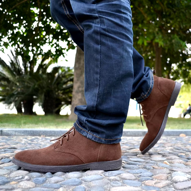 New Men Shoes Winter Boots Suede Leather Boots Men Snow Boots Waterproof Winter Shoes Leather Men Ankle Boots Fur Men Shoes