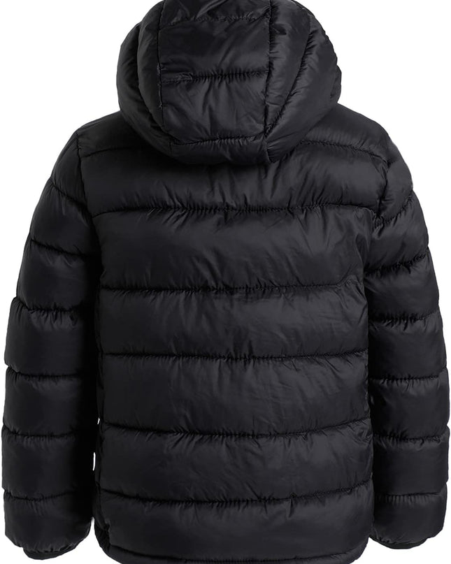 Hooded Puffer Jackets for Boys and Girls – Lightweight and Packable – Autumn and Winter Coat, Warm and Comfy