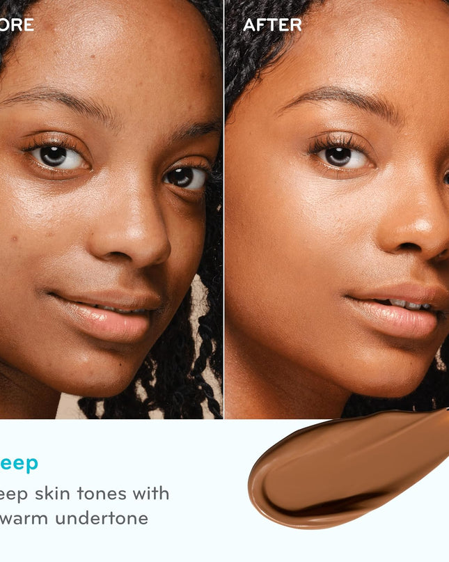 Perfect Glow BB Cream with SPF 30 - Matte Meets Dewy Finish - Enriched with Goji & Hawthorn Berry to Help Improve Skin Texture & Radiance - Deep (1.4 Oz)