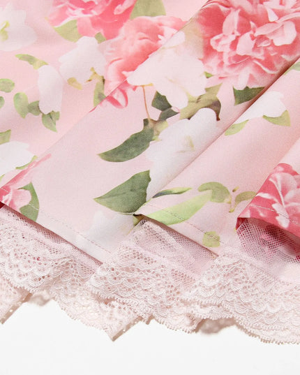 Mingmingxi Elegant Summer Midi Dress 2024 New Arrivals Floral Print Holiday Flare Party Dress Casual Women Dress Wholesale