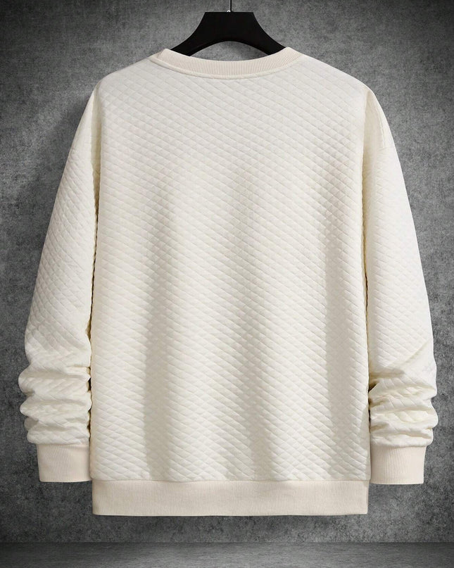 Manfinity Homme Men'S Drop Shoulder Plain Long Sleeve Going Out Casual Sweatshirt, Boyfriend Gift