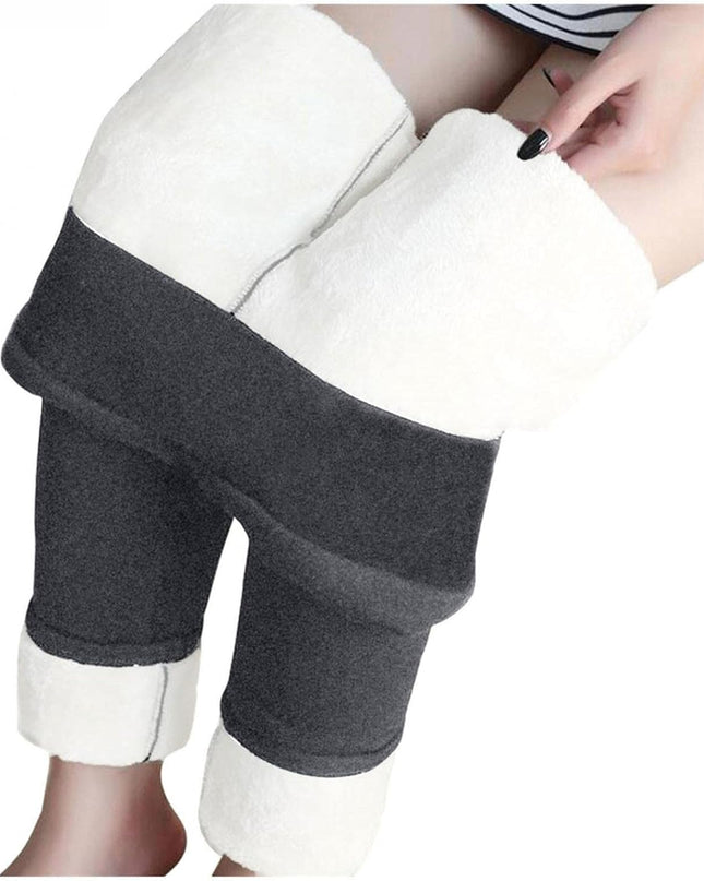 Winter Leggings for Women plus Size, Fleece Lined Leggings Women Thick High Waisted Winter Warm Leggings Gray