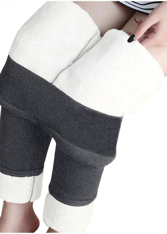 Winter Leggings for Women plus Size, Fleece Lined Leggings Women Thick High Waisted Winter Warm Leggings Gray