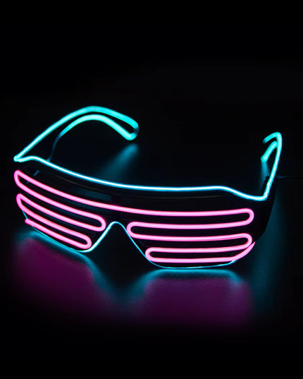 Glowing Glasses LED Gafas Luminous Bril Neon Christmas Glow Sunglasses Flashing Light Glass for Party Supplies Prop Costumes New