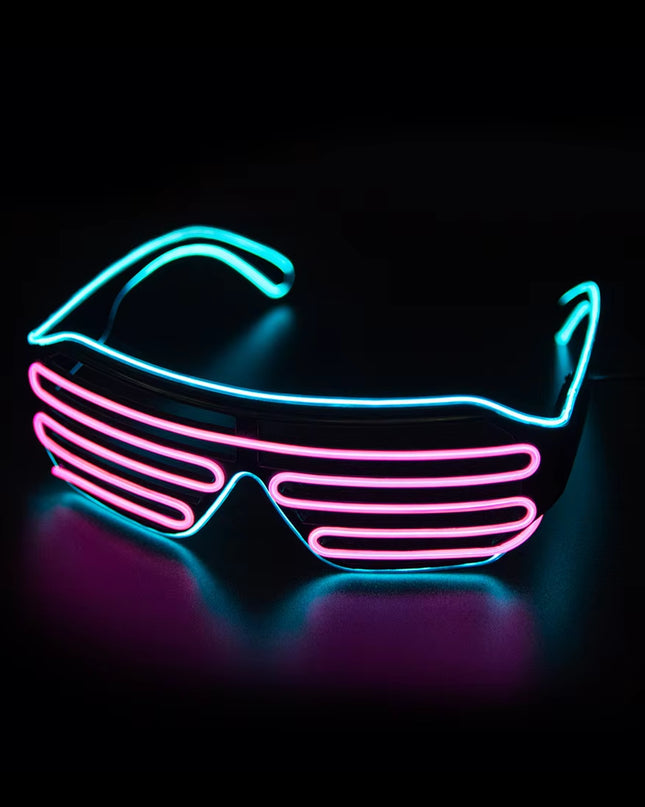 Glowing Glasses LED Gafas Luminous Bril Neon Christmas Glow Sunglasses Flashing Light Glass for Party Supplies Prop Costumes New