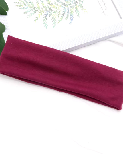 Elastic Cotton Hairband Fashion Headbands for Women Men Solid Running Fitness Yoga Hair Bands Stretch Makeup Hair Accessories