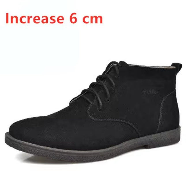 New Men Shoes Winter Boots Suede Leather Boots Men Snow Boots Waterproof Winter Shoes Leather Men Ankle Boots Fur Men Shoes