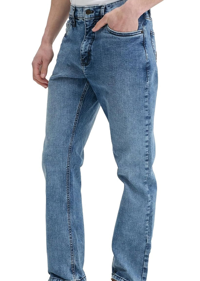 Mens Jeans Relaxed Fit – Straight Leg Stretch Jeans for Men – Ultimate Comfort Superflex Pants
