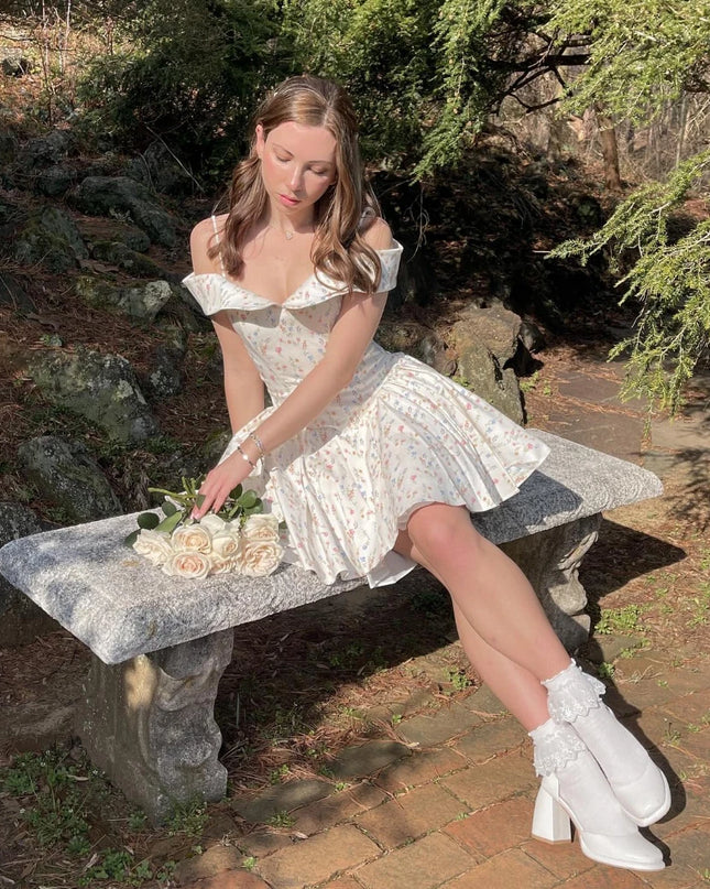 Summer New in Short Dresses off Shoulder Vintage Flare Tulle Skirt Sexy Birthday Party Dresses a Line Women'S Clothing